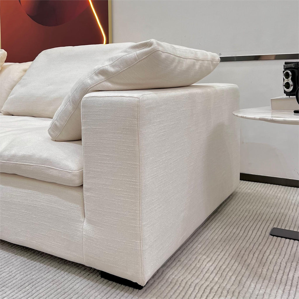 Isla Minimalist fabric straight sofa