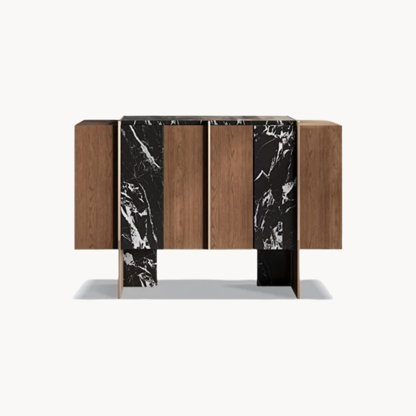 Rozeo Wooden marble sideboard-A