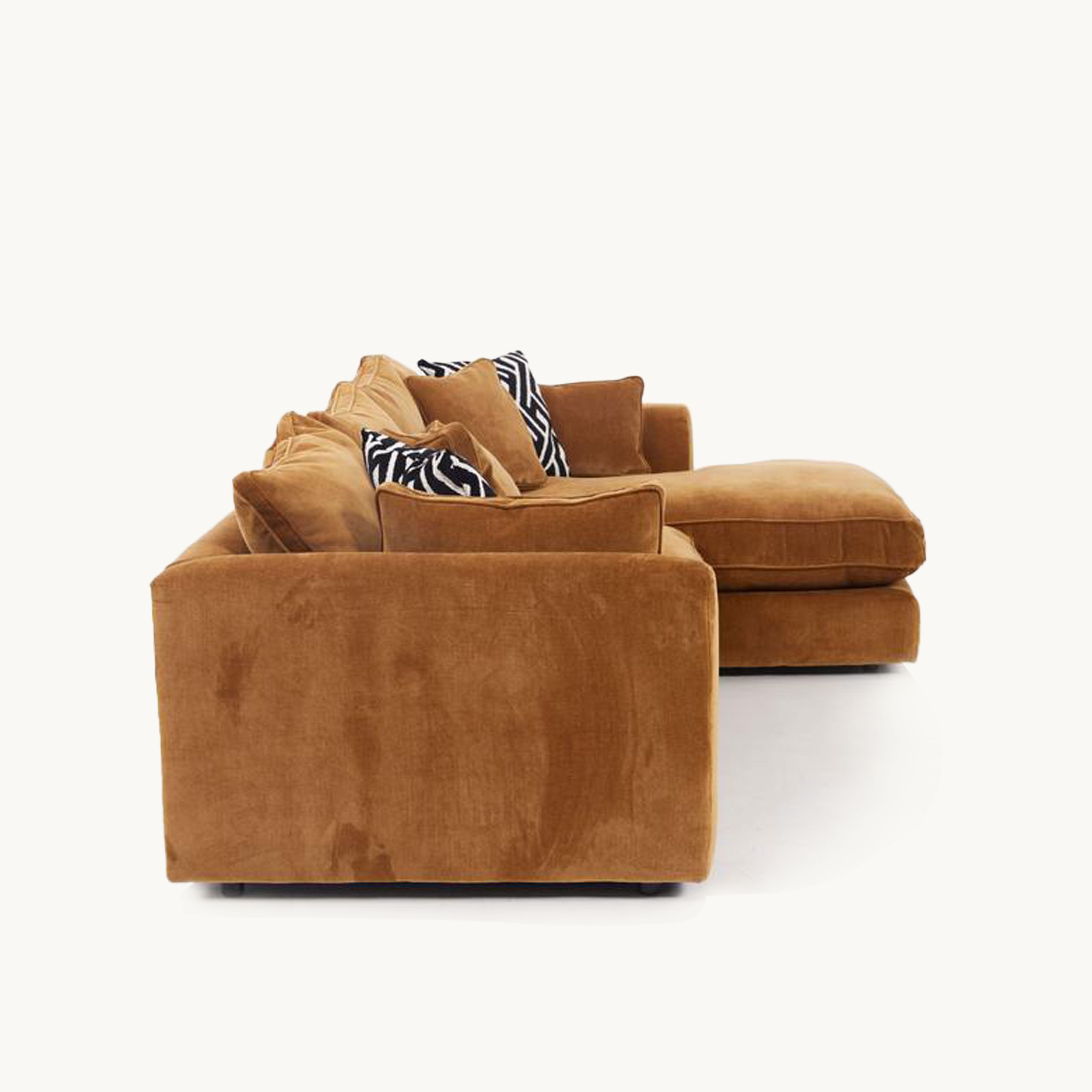 Yepris Fabric chaise lounge sofa