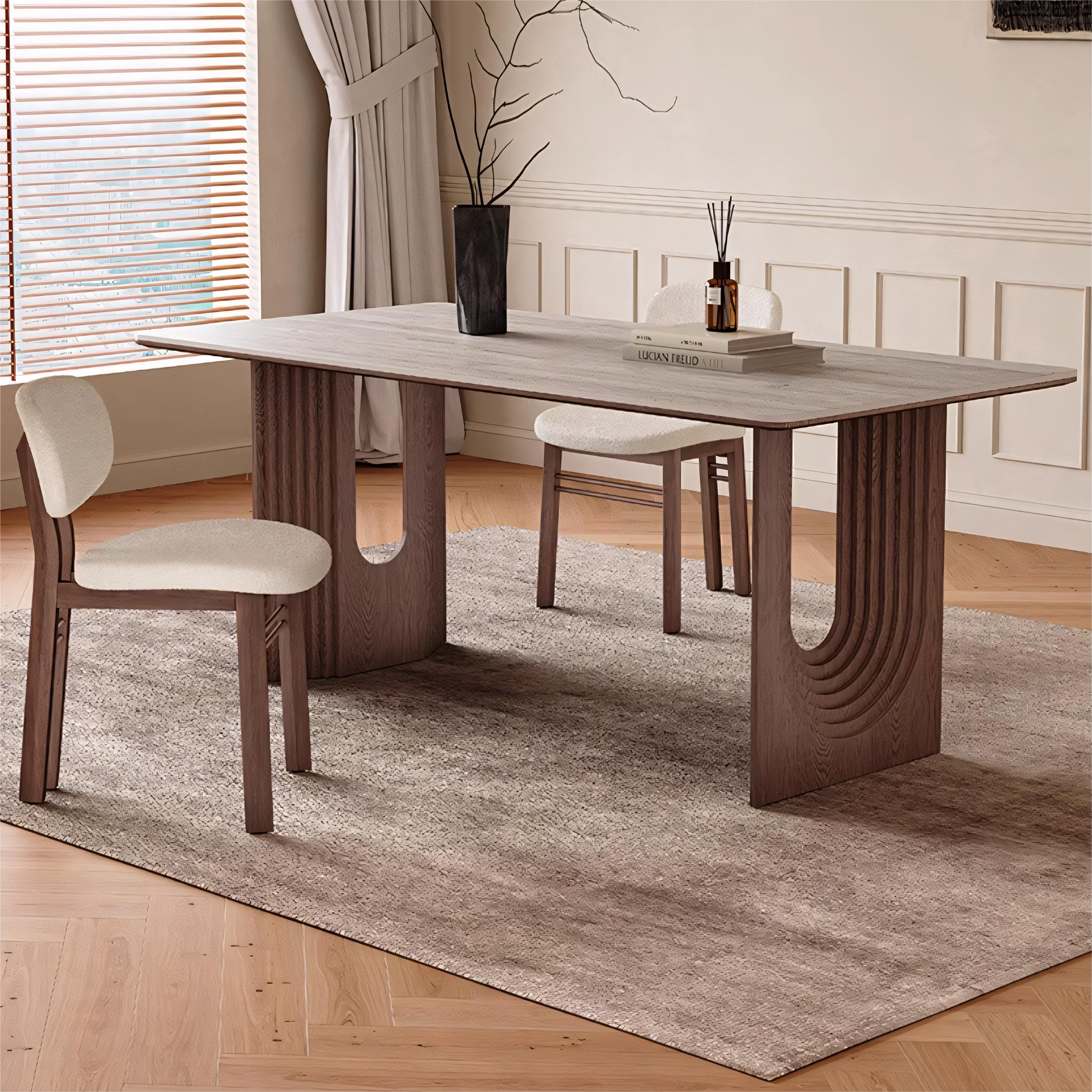 Vinllo Sintered stone rectangular dining table