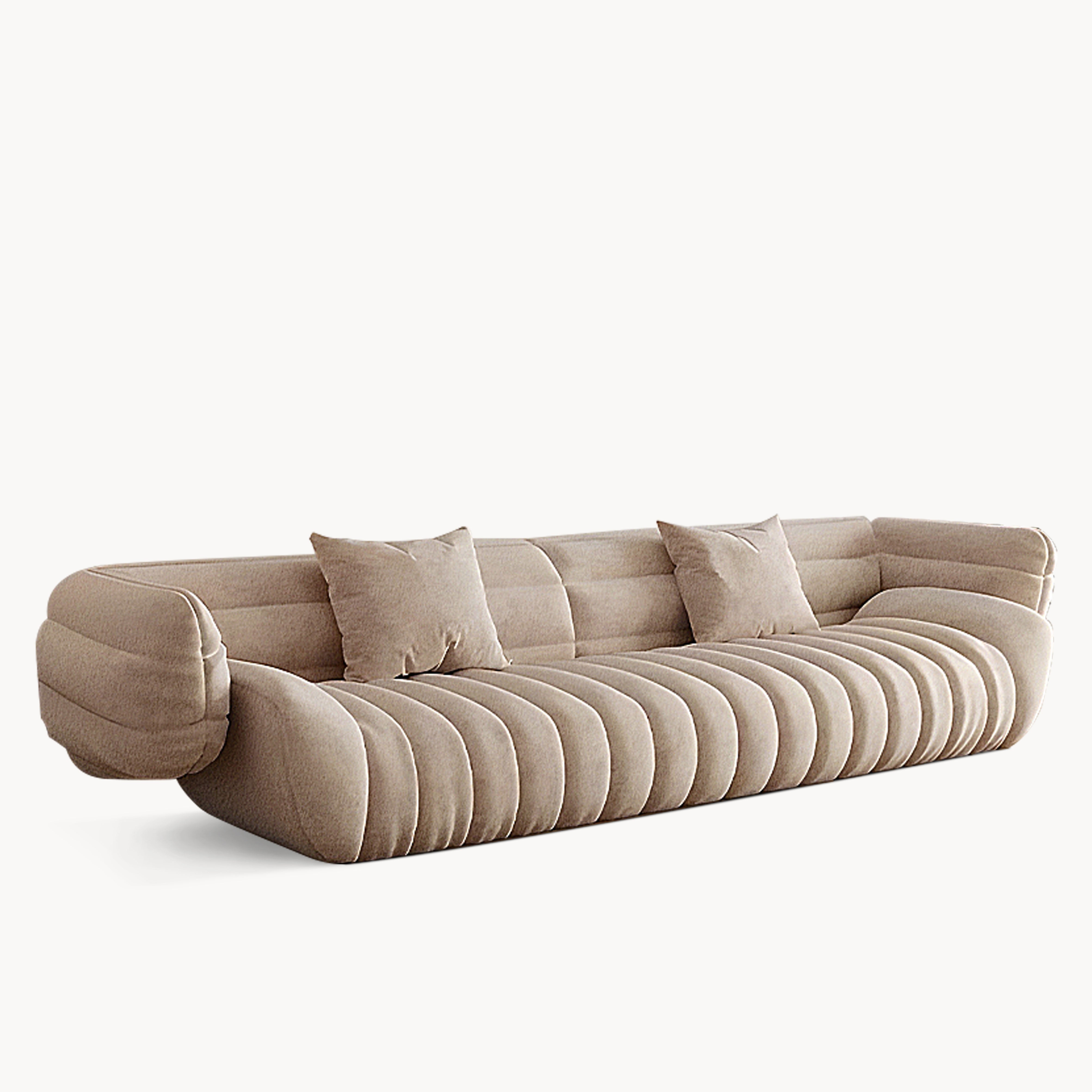 Renowa Boat-shaped one-piece straight sofa