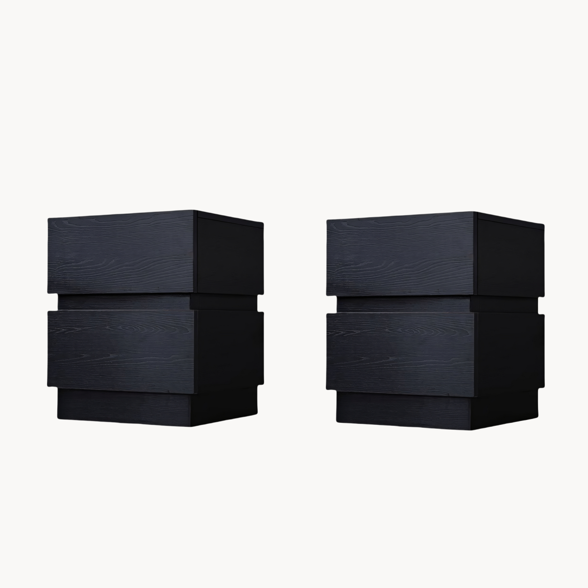 Fachic 2pcs minimalist nightstands-A