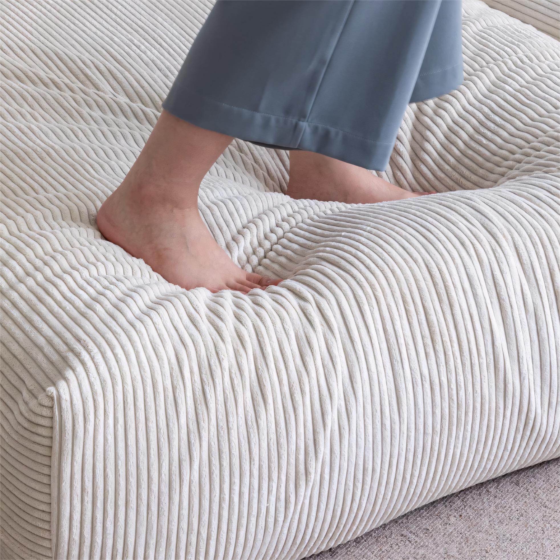 Zedraco Minimalist washable modular sofa with ottoman