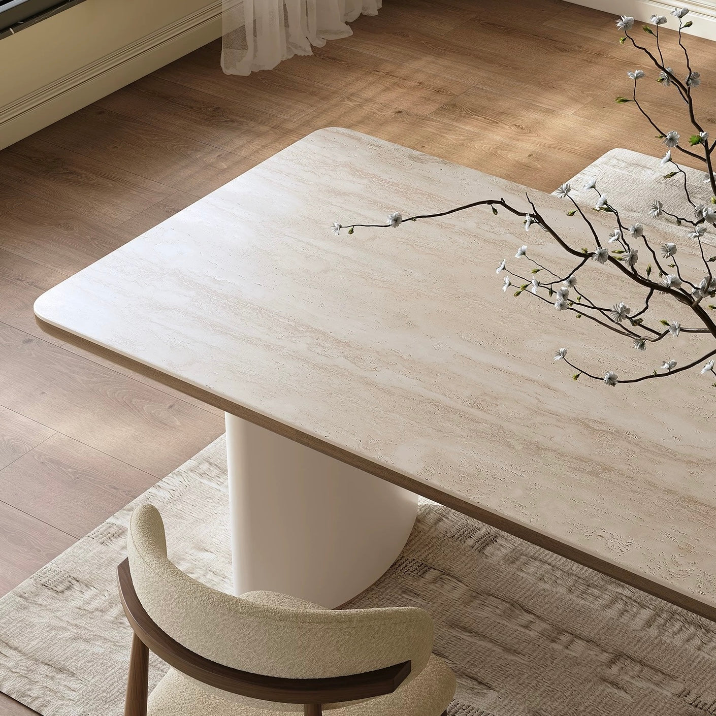 Shileay Sintered stone rectangular dining set