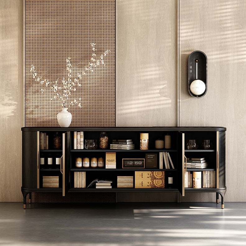 Faroli Natural rattan wooden sideboard