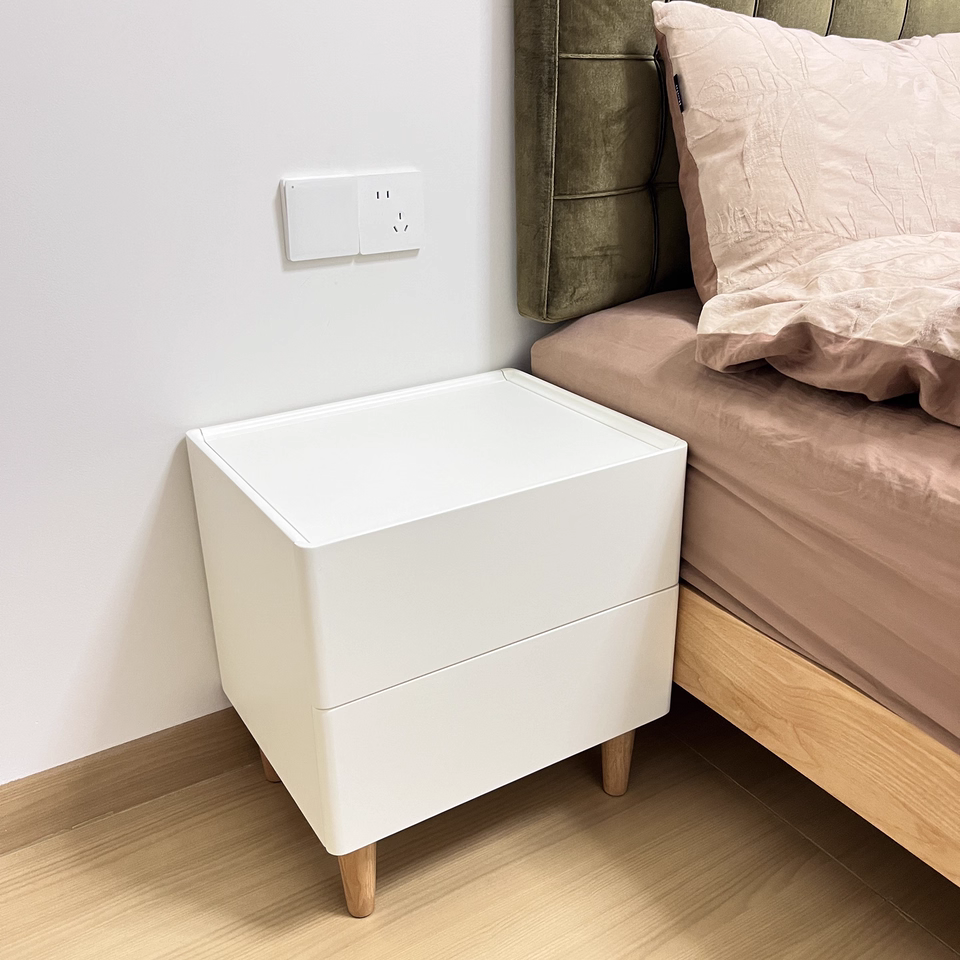 Cedarri 2pcs solid wood nightstands-B