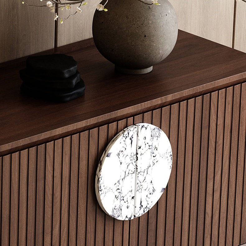 Melra Wooden marble sideboard-A