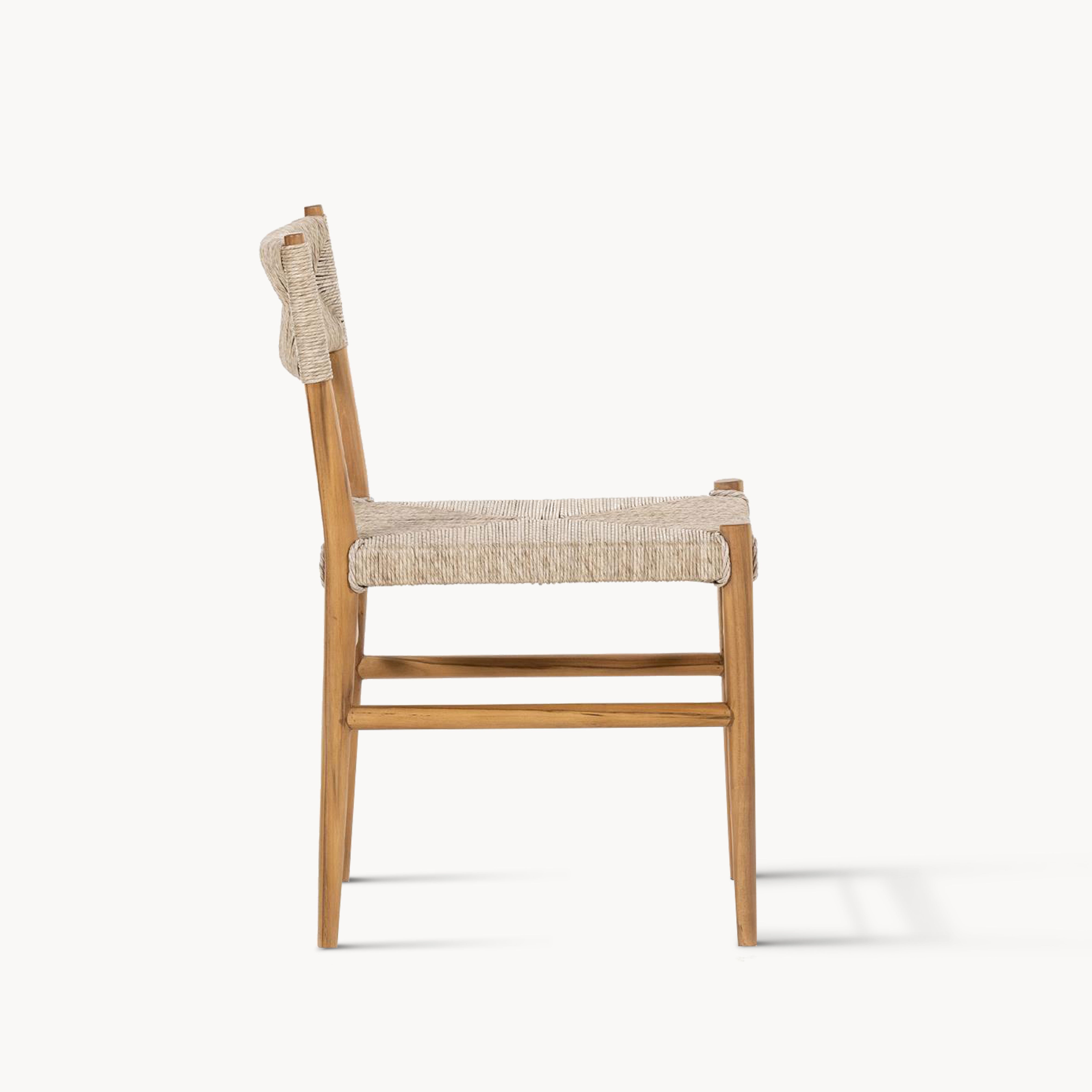Rilin Teak braided rope chair