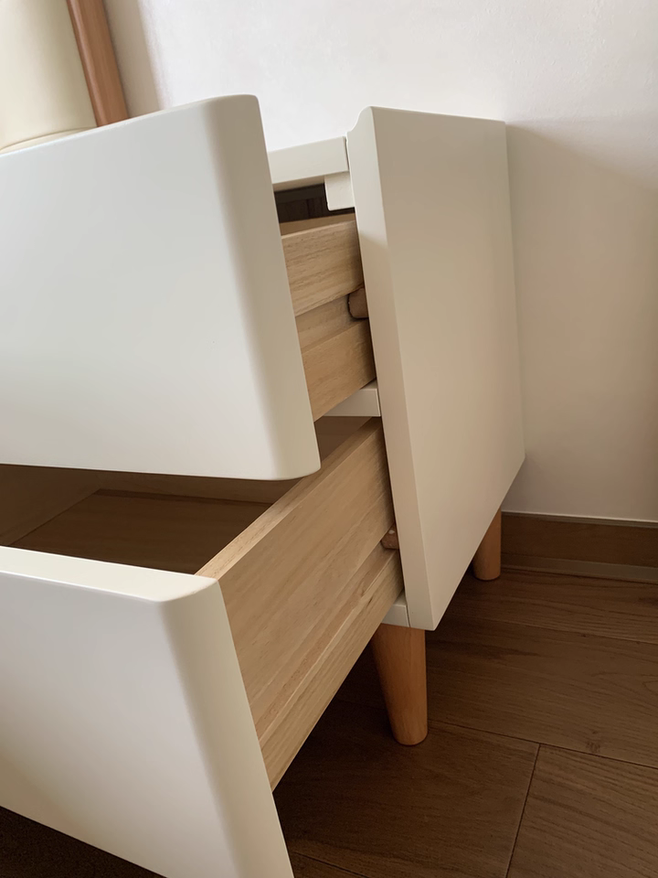 Cedarri 2pcs solid wood nightstands-B