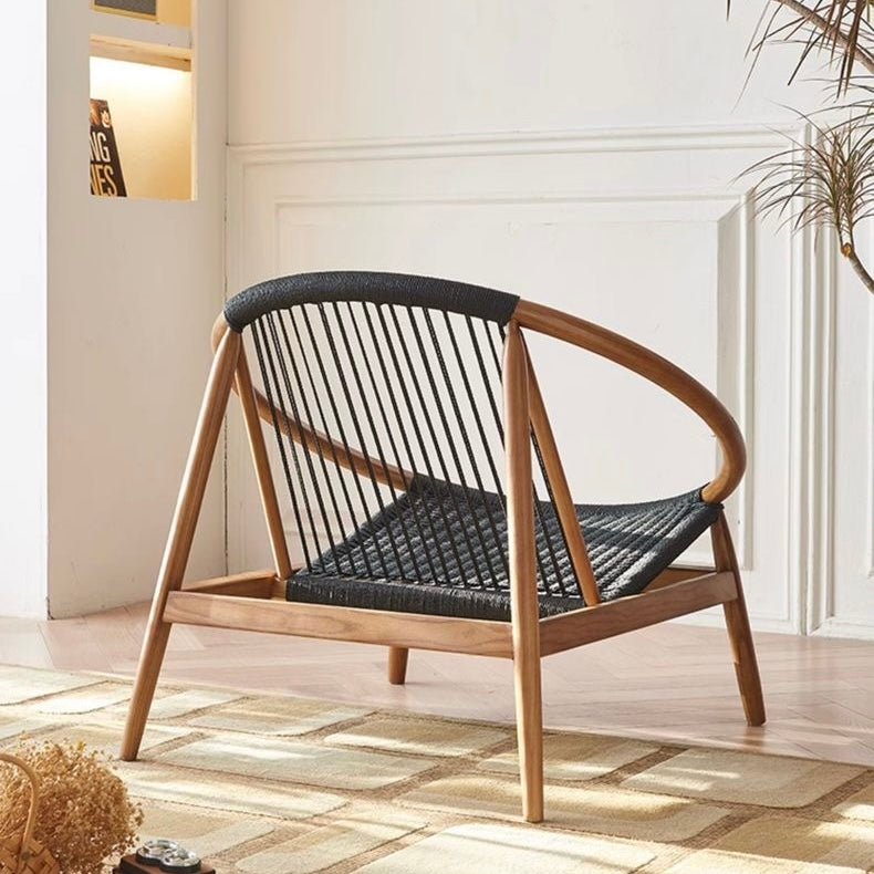 Rowan Ash wood rope braiding accent chair