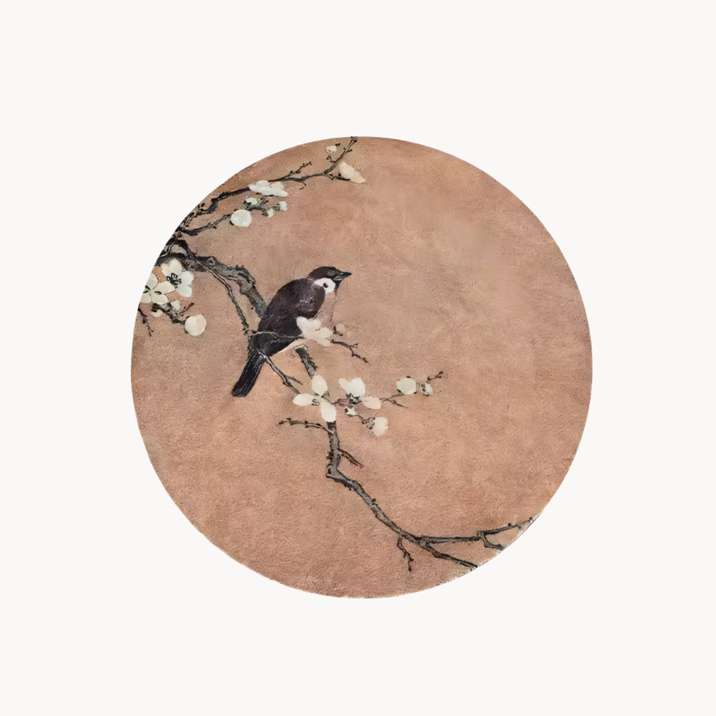 Wiffey Handmade magpie pattern carpet rug