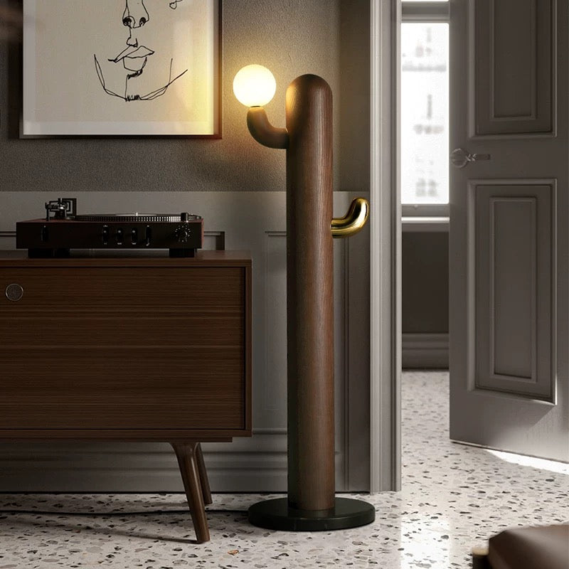 Siponie Solid wood cactus floor lamp