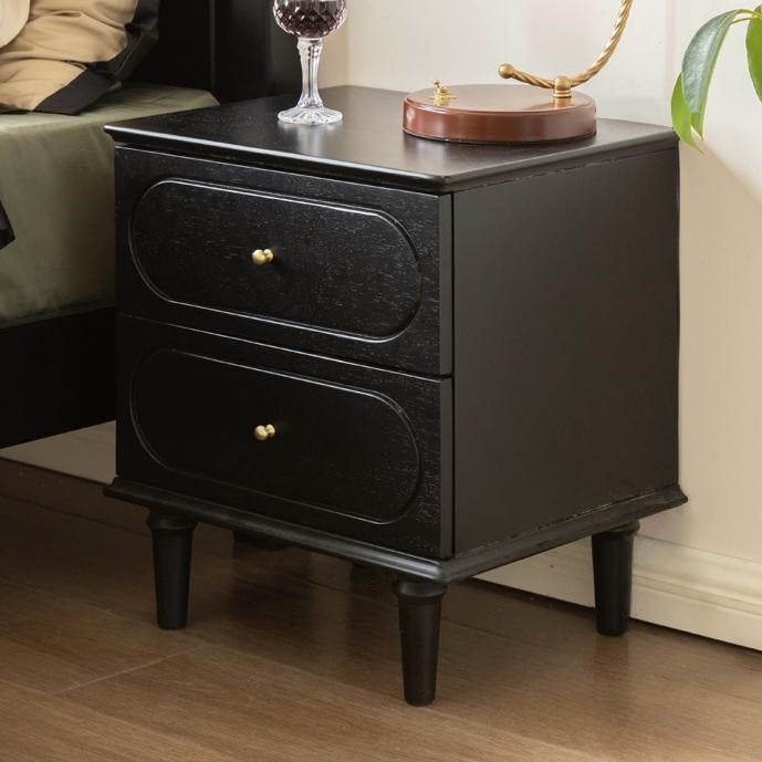 Rivra 2pcs solid wood nightstands