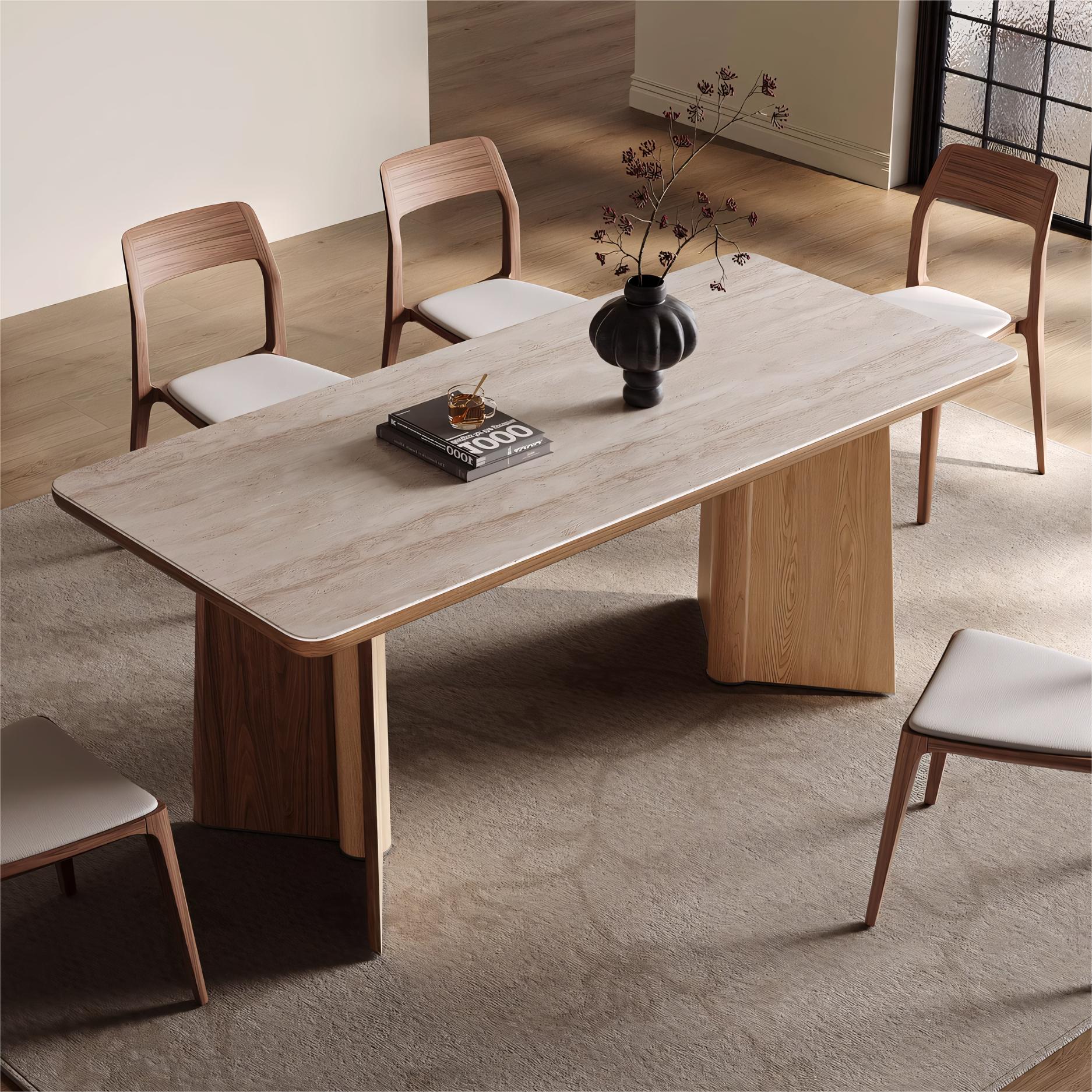 Jukee Sintered stone rectangular dining table