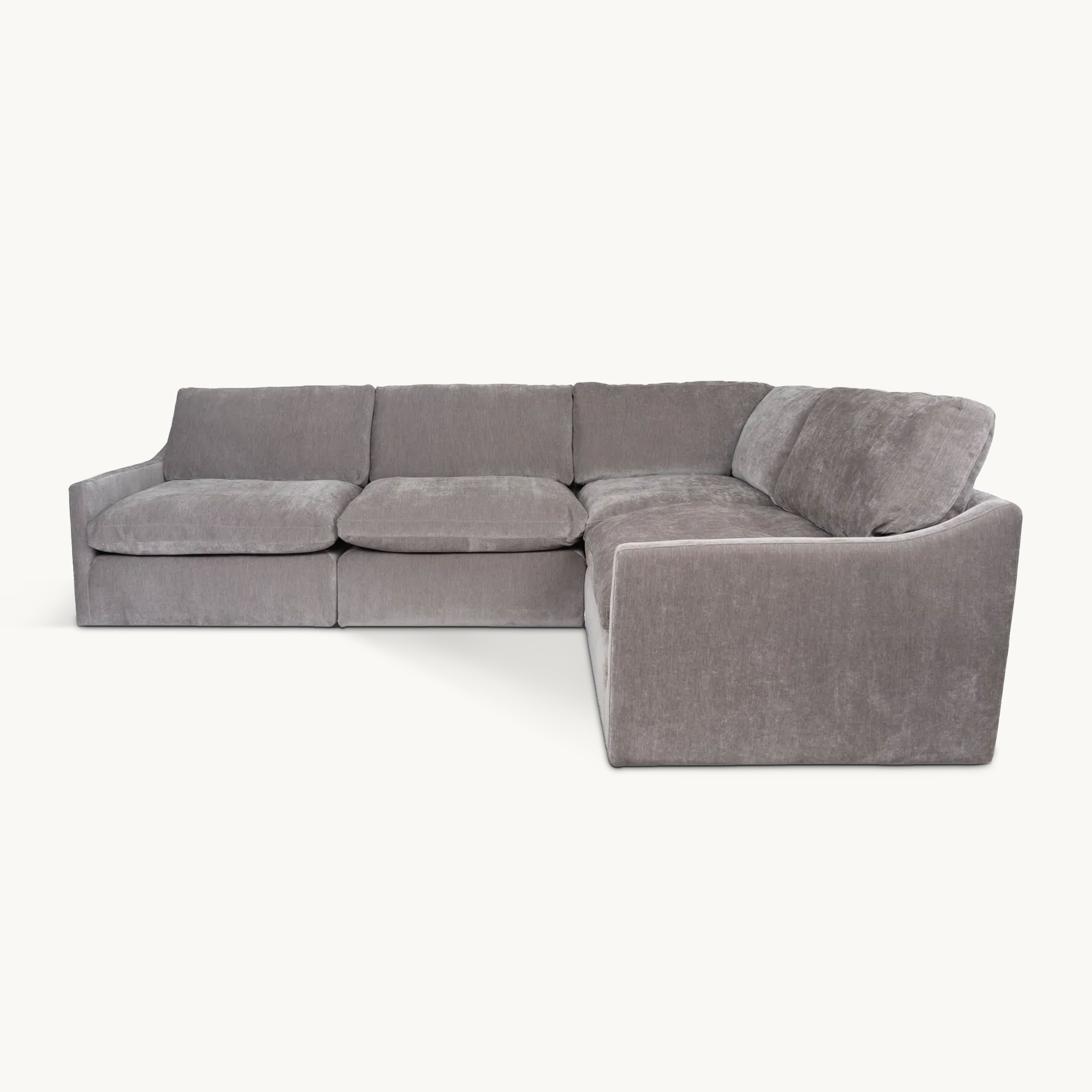 Borica Fabric modular sofa with chaise lounge