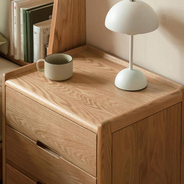 Desili 2pcs solid wood nightstands