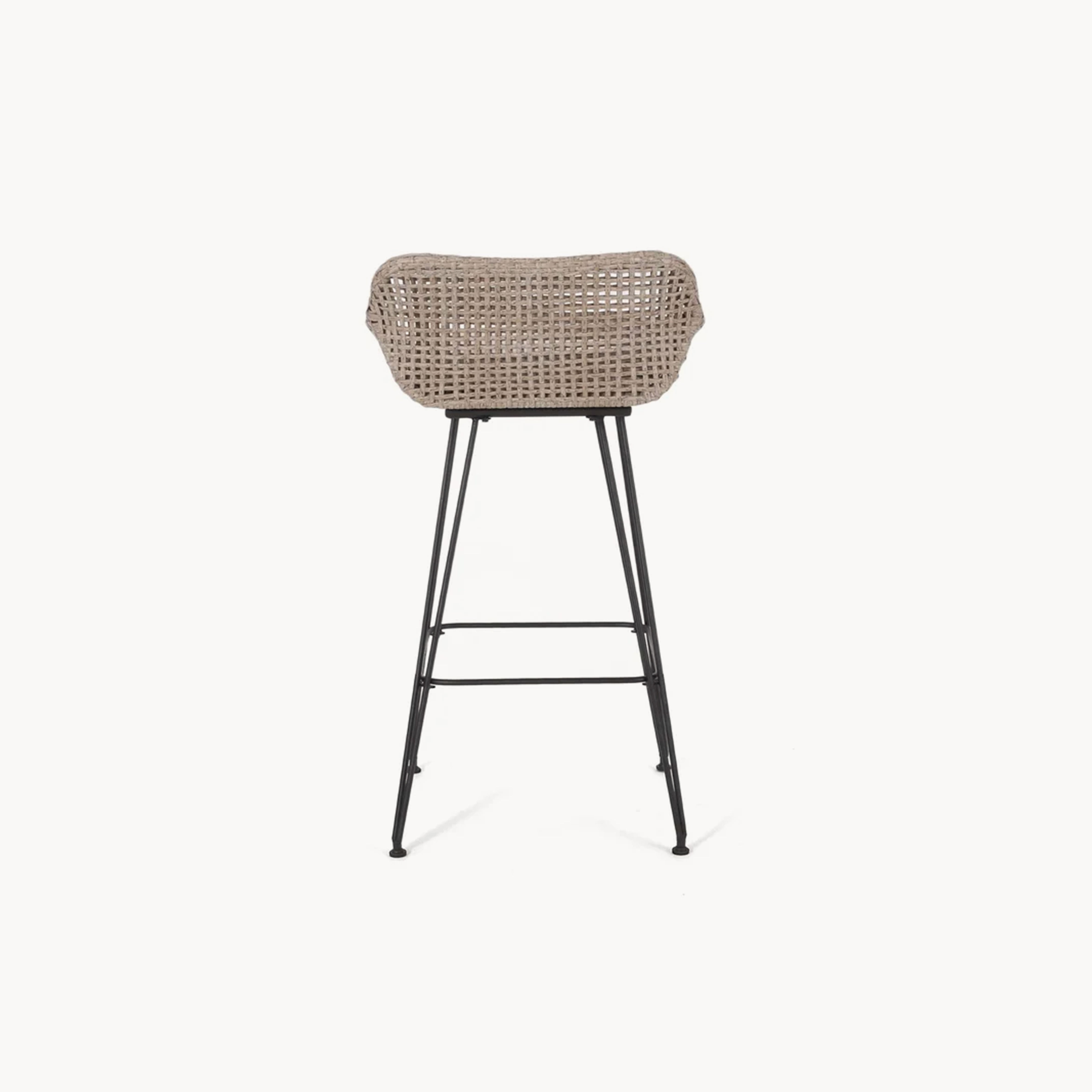 Vaelto Stainless steel rattan bar stool