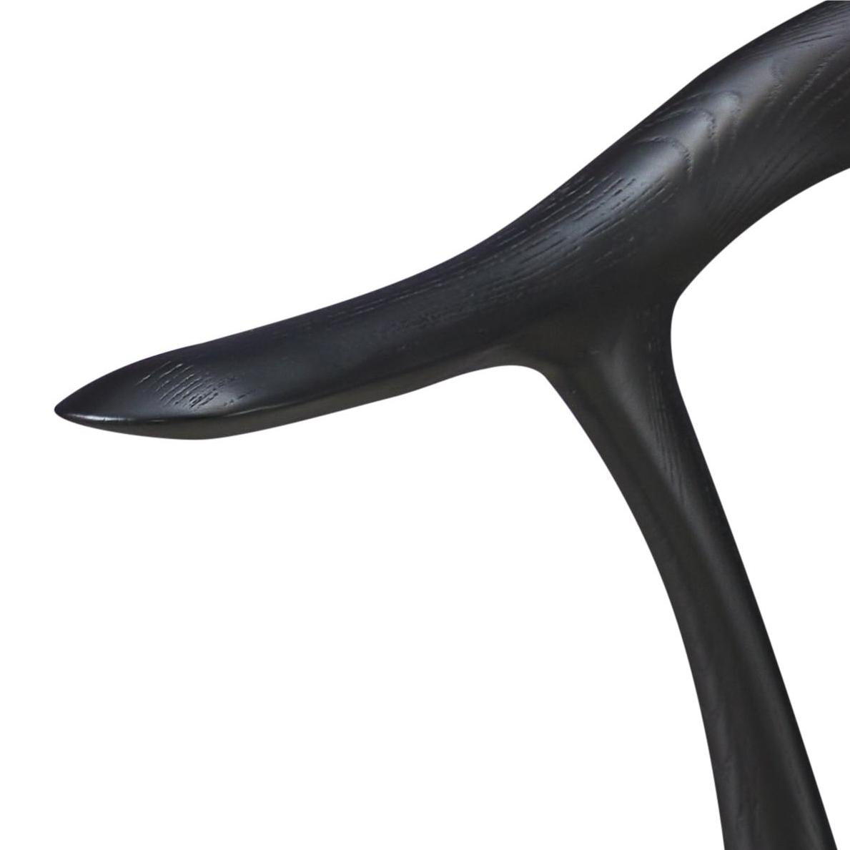 Zephyr 2pcs ash wood leather dining chairs