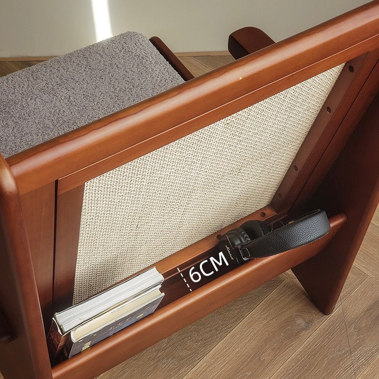 Bonalum Ash wood natural rattan accent chair