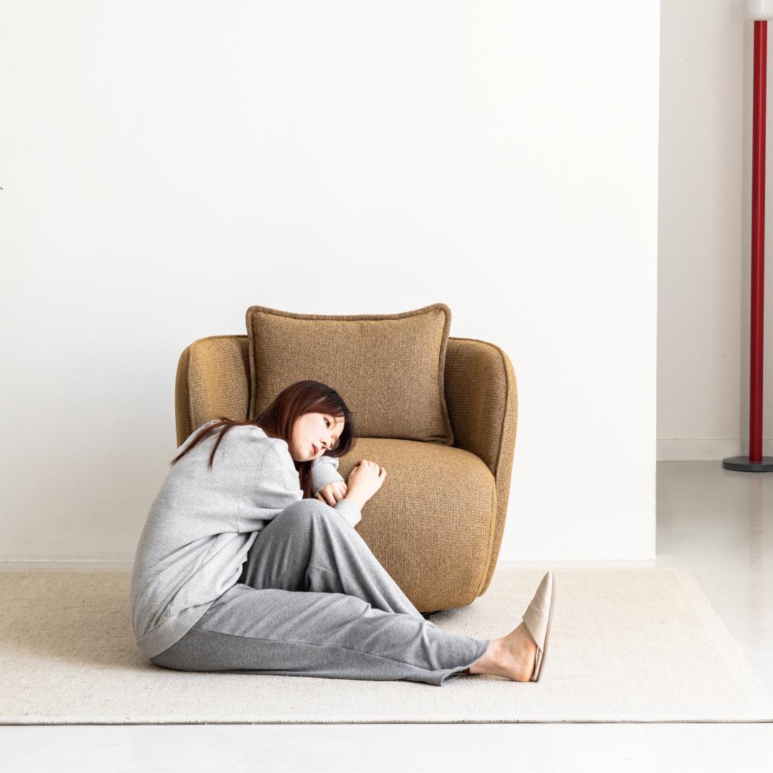 Zenarm 360° rotatable fabric single sofa
