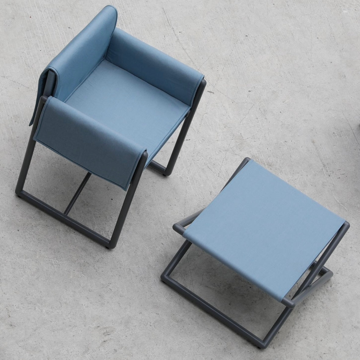 Grida Minimalist aluminum alloy outdoor chair