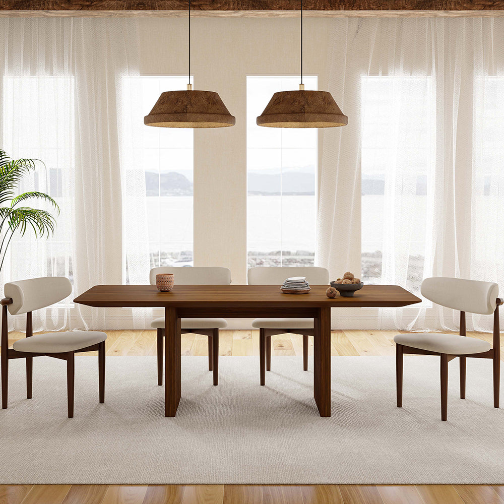 Dohma Solid wood rectangular dining table