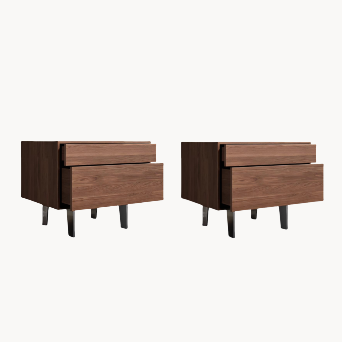 Bewon 2pcs minimalist nightstands