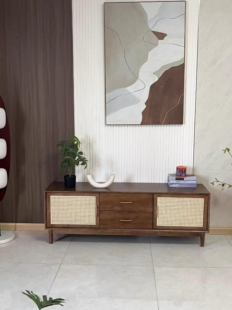 Altrix Solid wood TV cabinet