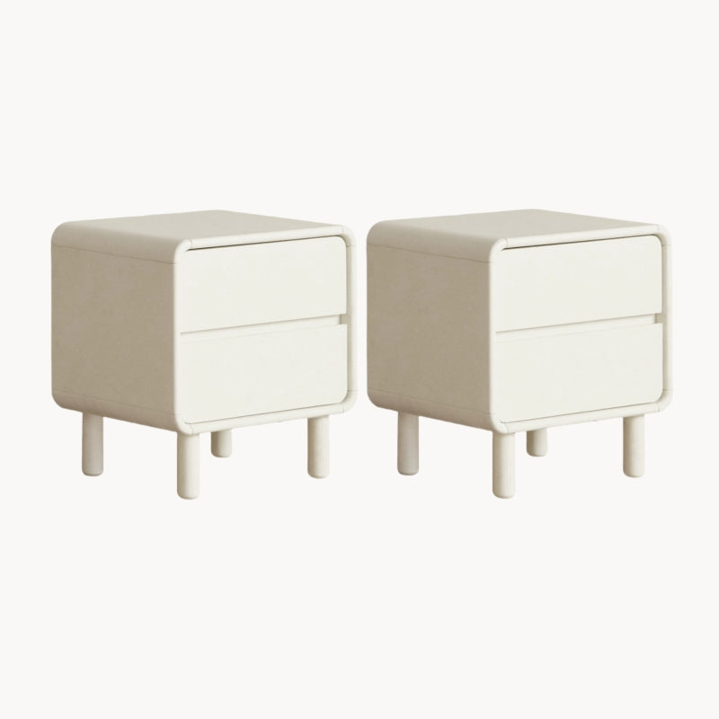 Tezi 2pcs solid wood nightstands