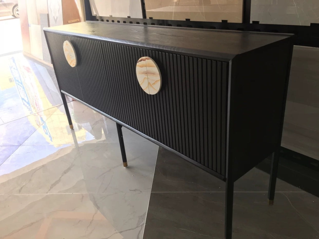 Melra Wooden marble sideboard-B