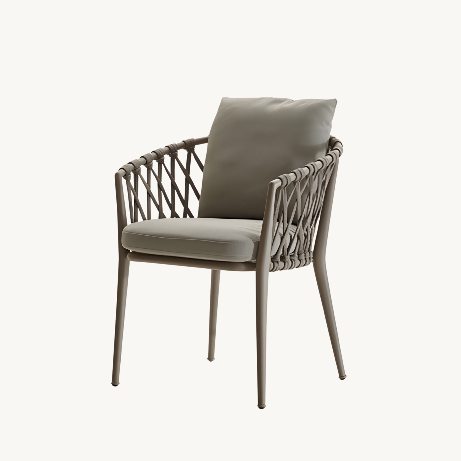 Gorita Rope braided outdoor chair table set