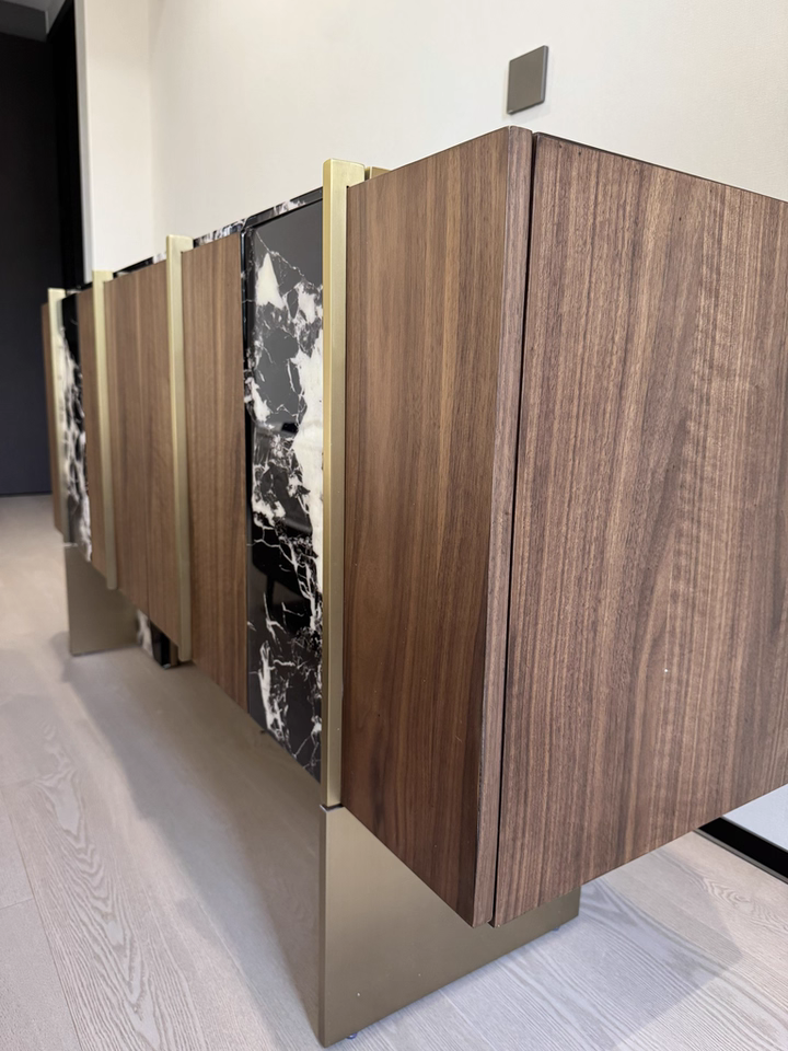 Rozeo Wooden marble sideboard-A