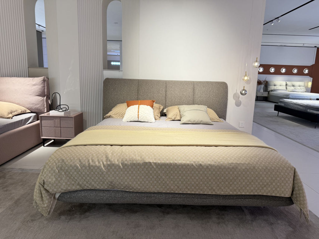 Besimo Fabric solid wood bed