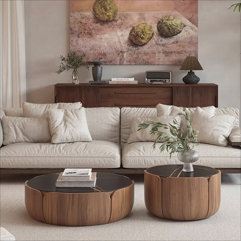 Midofas Walnut coffee table set