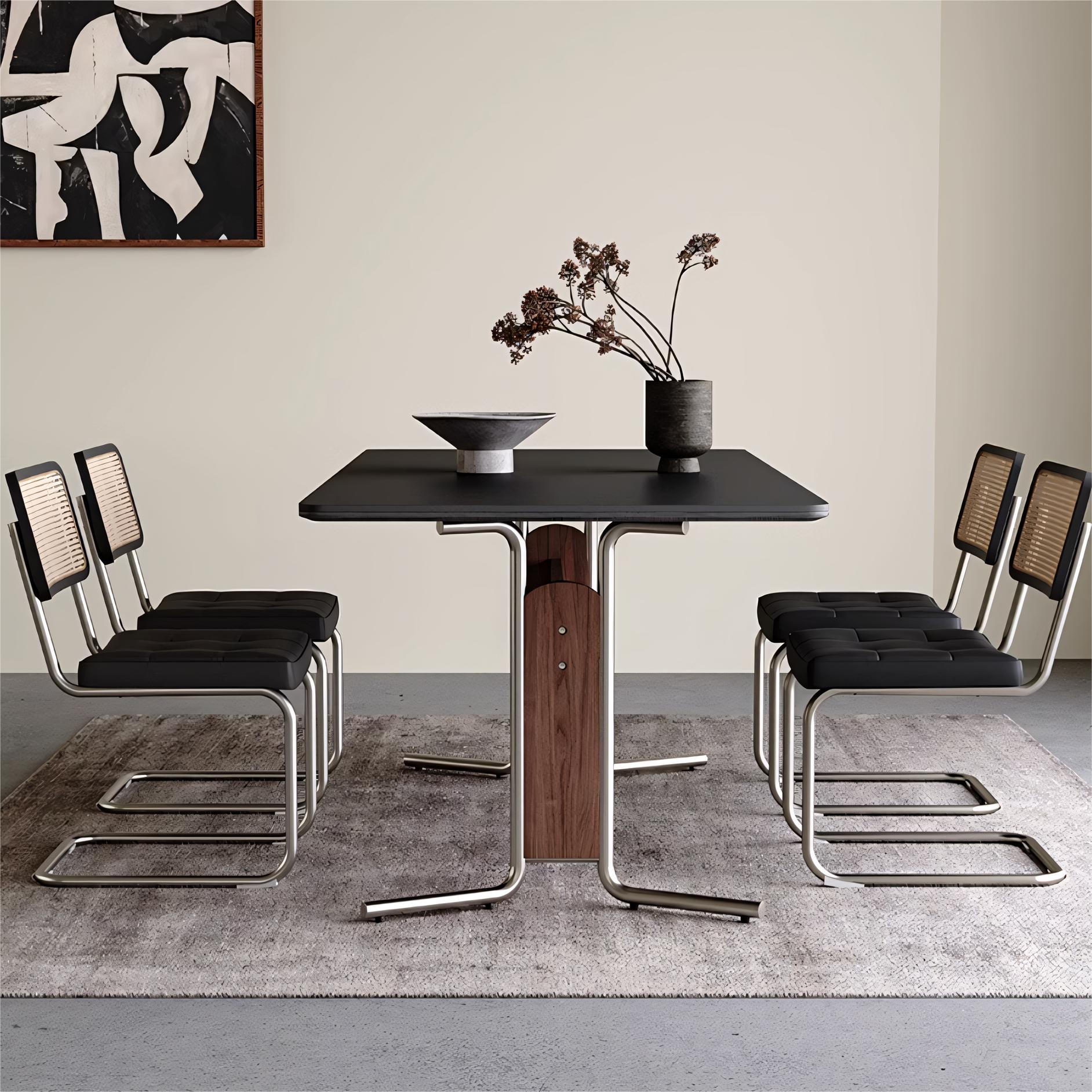 Igsan Sintered stone rectangular dining set