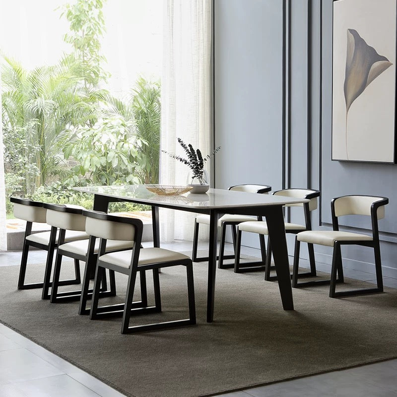 Feshale 2 pcs set-ash solid wood dining chair