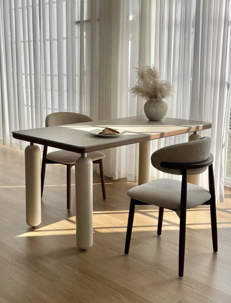 Lessimo Sintered stone rectangular dining set