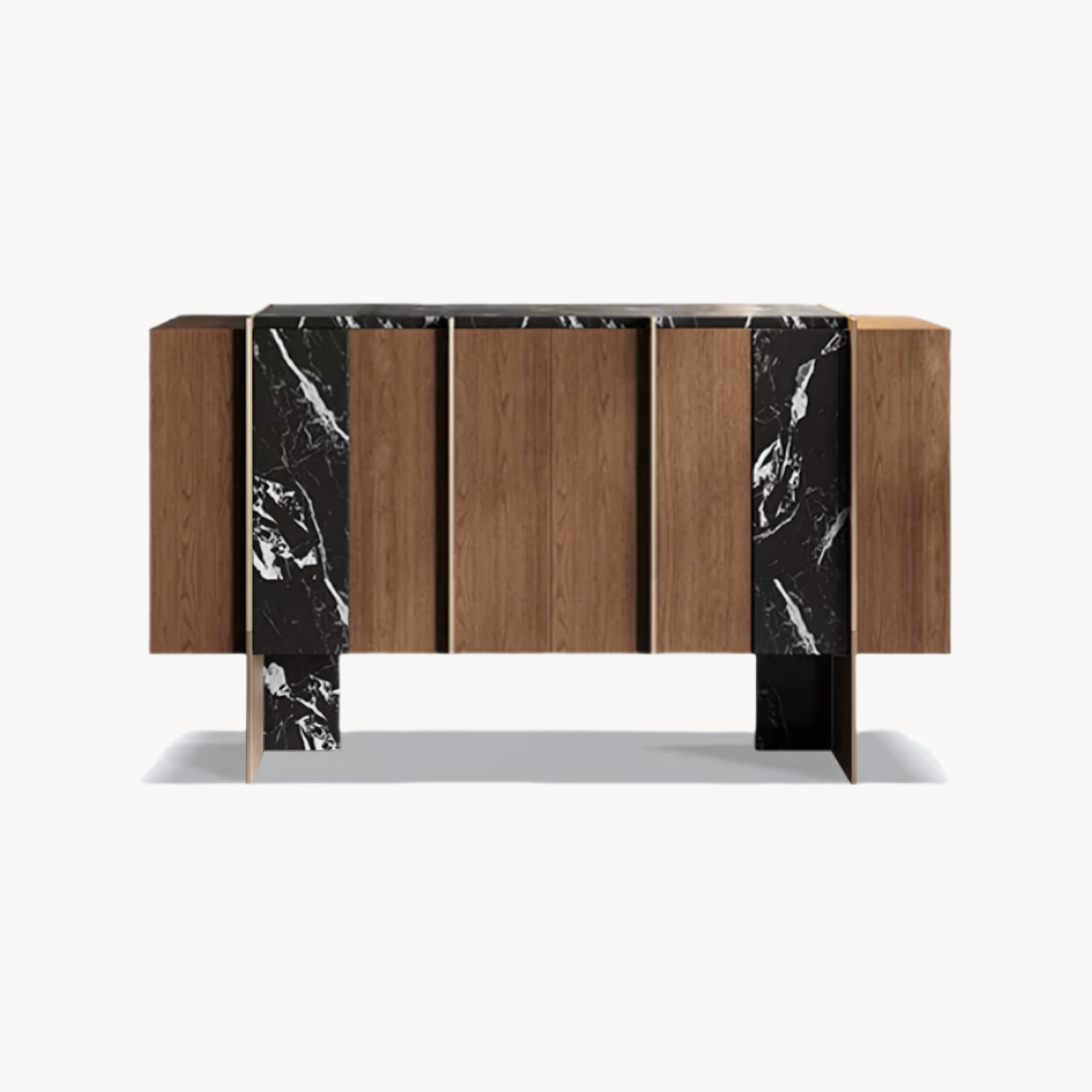 Rozeo Wooden marble sideboard-A