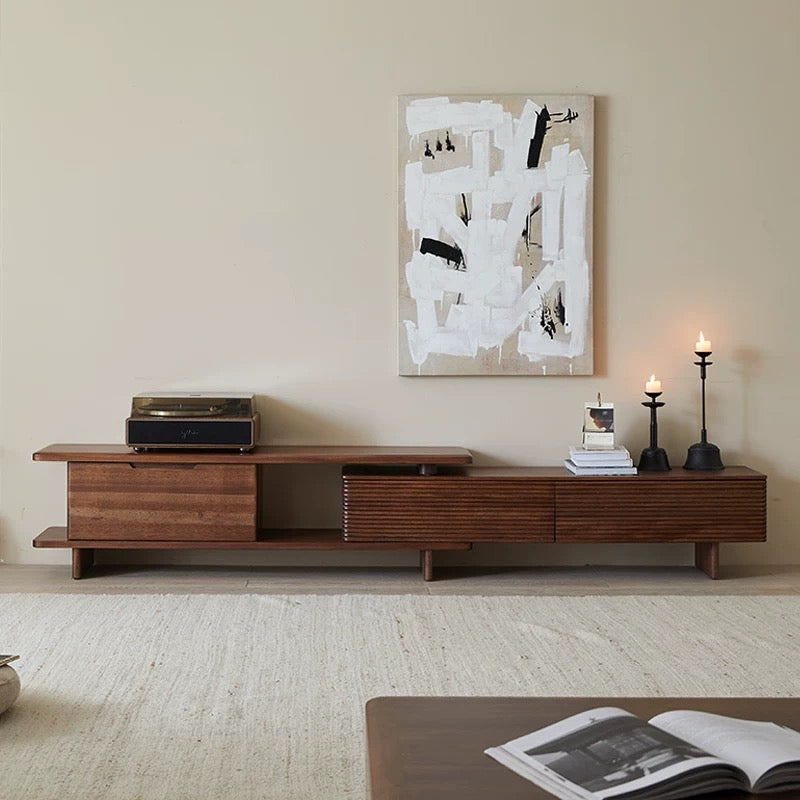 Oriane Solid wood adjustable length TV cabinet