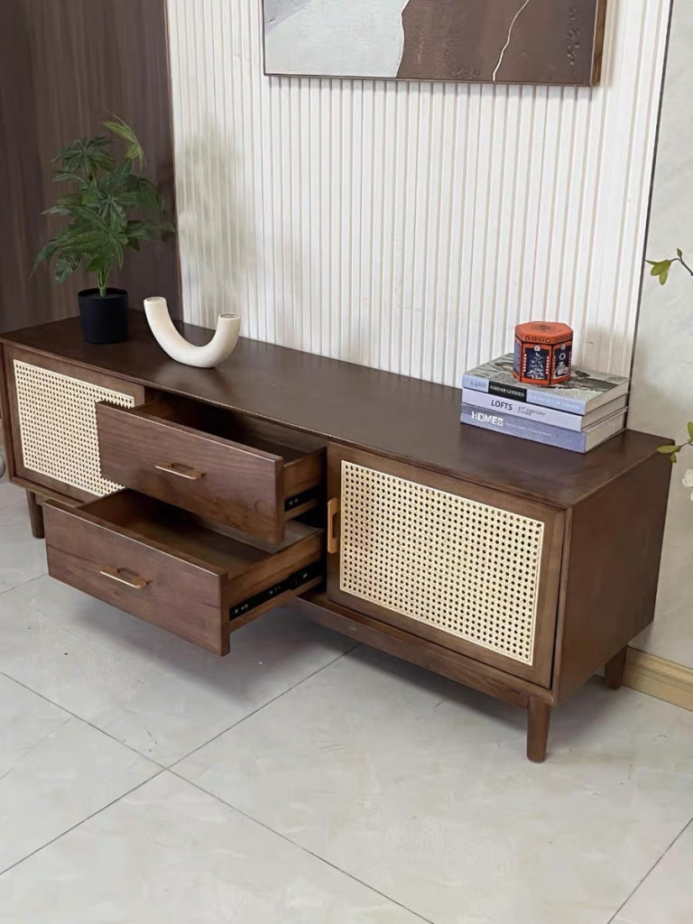 Altrix Solid wood TV cabinet