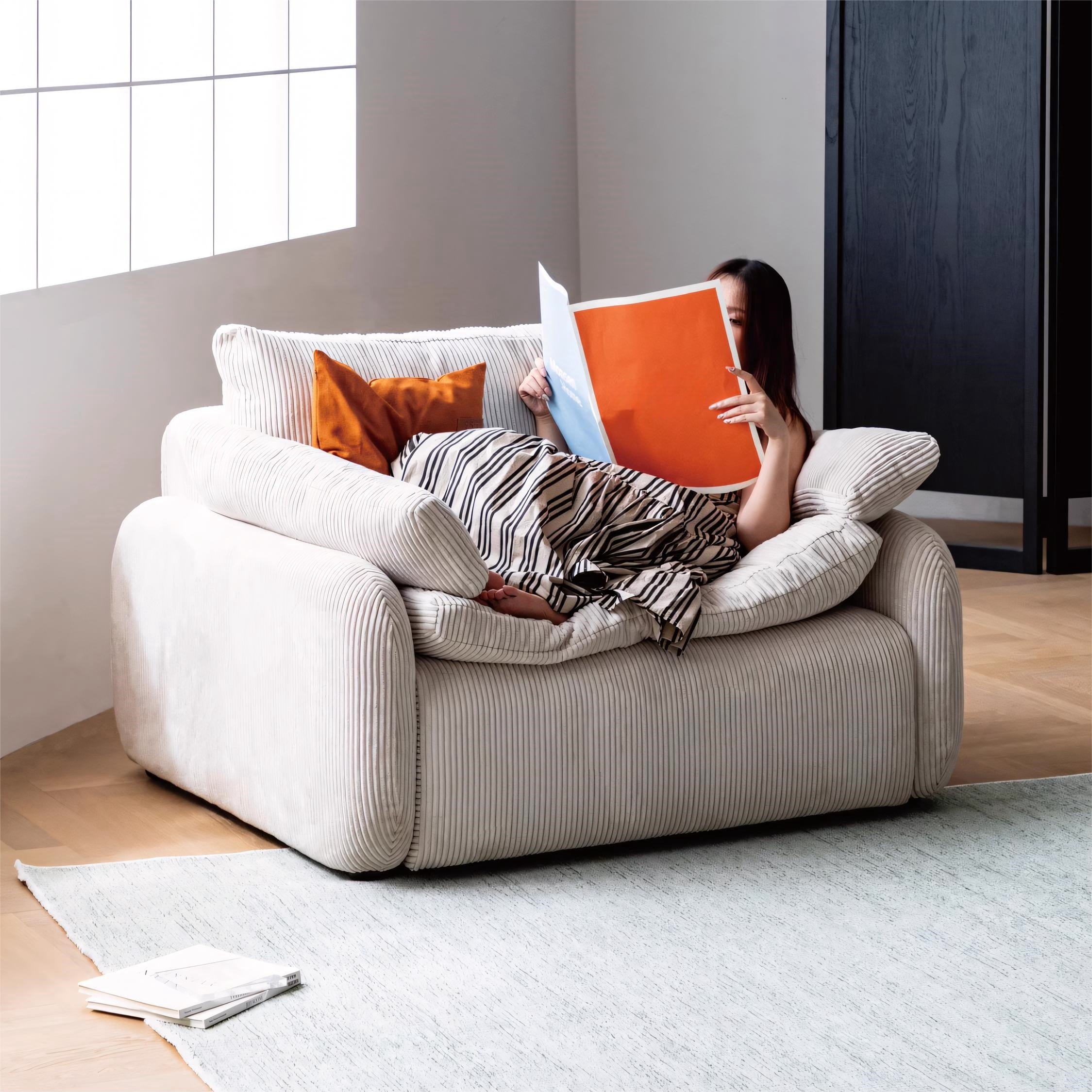 Celiso Fabric single sofa