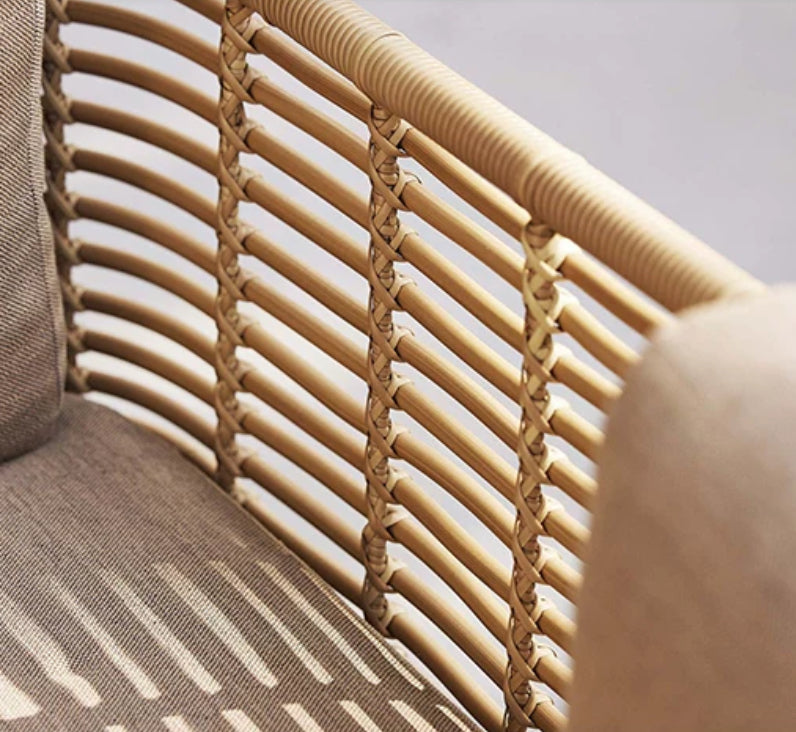 Lisanie Pe rattan aluminum alloy outdoor leisure sofa-A