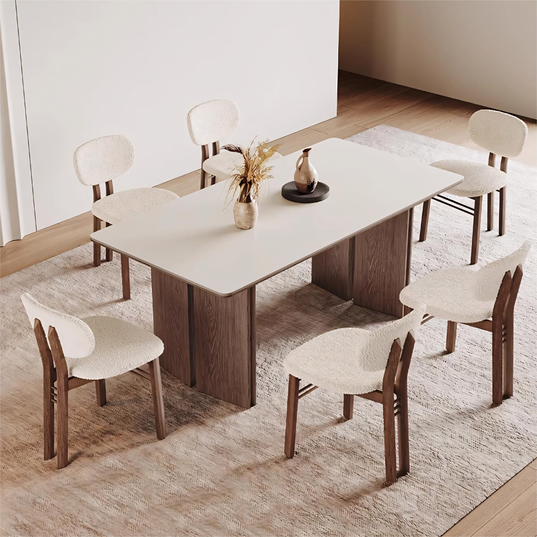 Duiba Sintered stone rectangular dining set