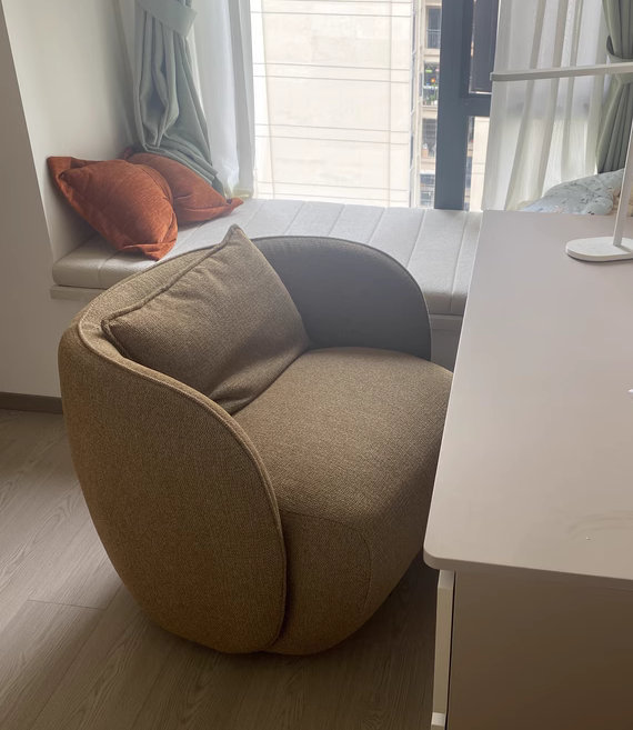 Zenarm 360° rotatable fabric single sofa