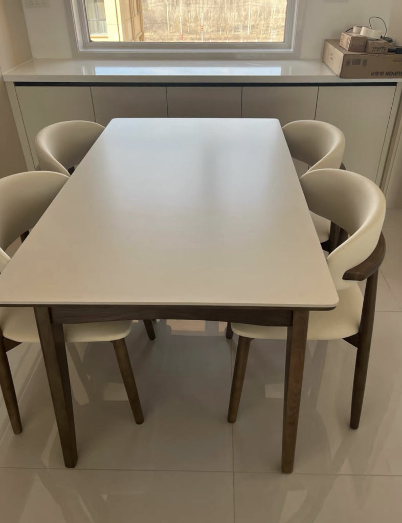 Lemarie Ash solid wood rectangular dining table