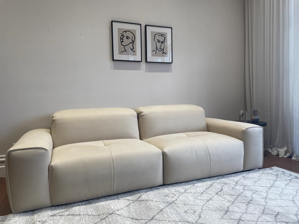 Sarop Fabric straight sofa