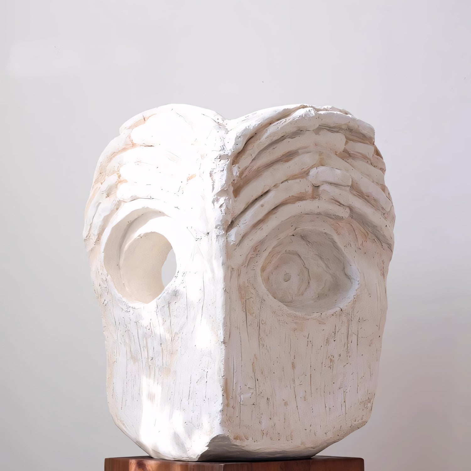 Dafi A set of fiberglass sculpture and wood columm