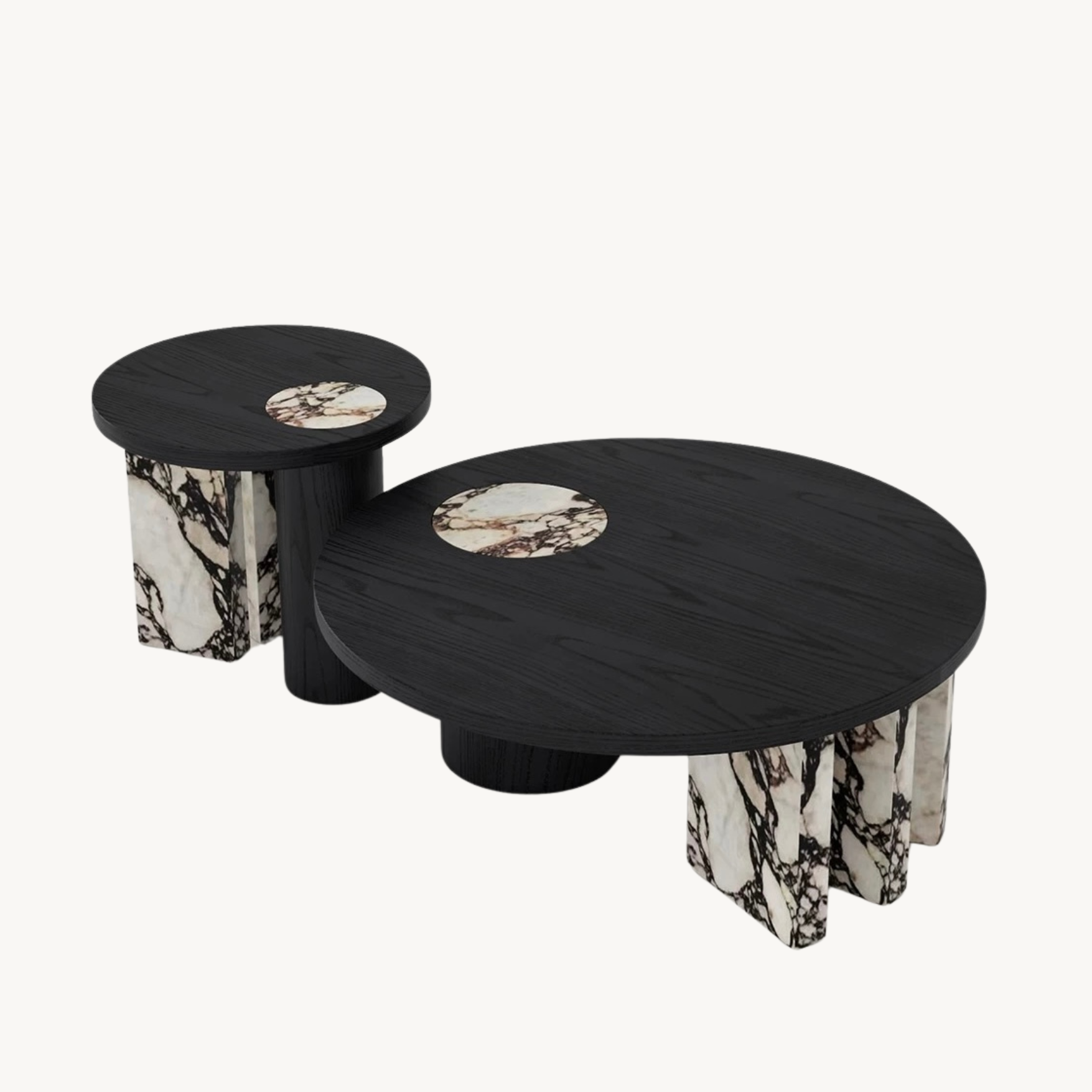 Resnova Modern coffee table side table set