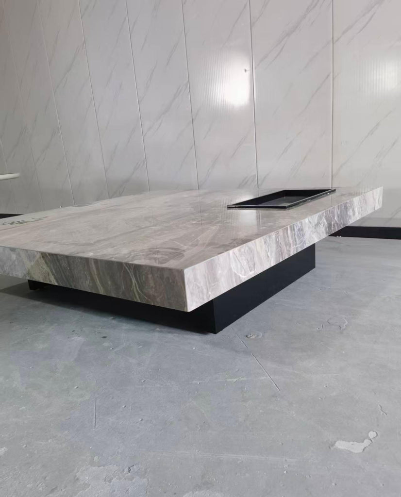 Arixia Square sintered stone slab coffee table