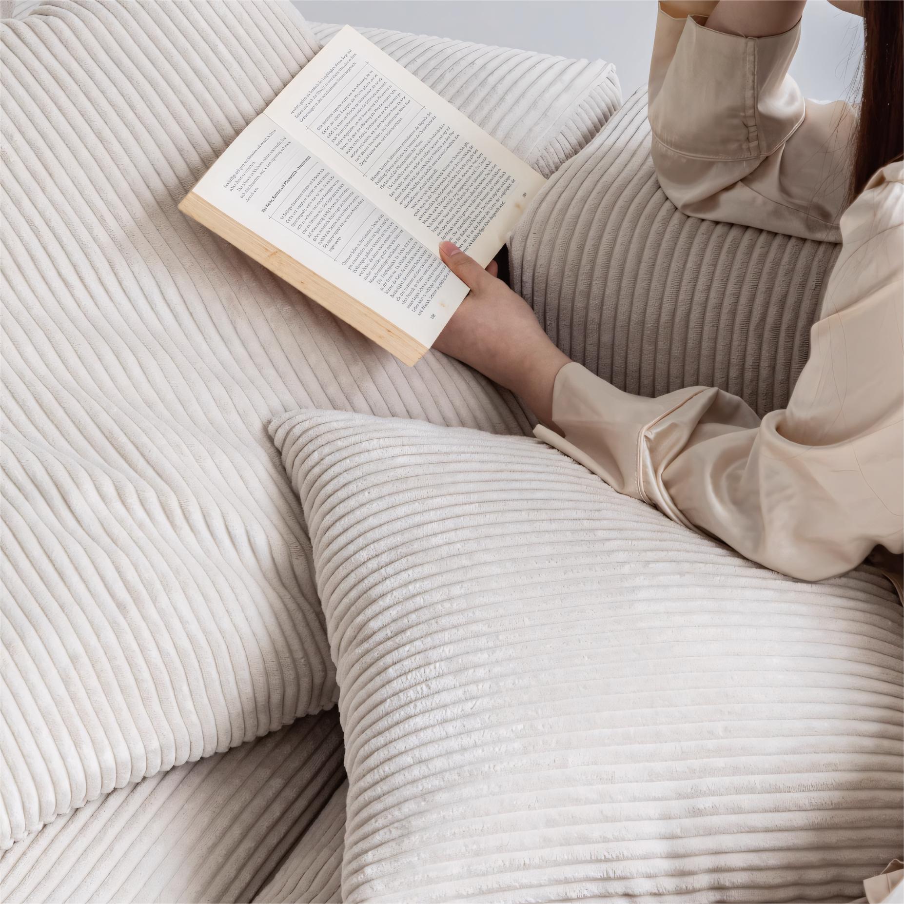 Zedraco Minimalist washable modular sofa with ottoman